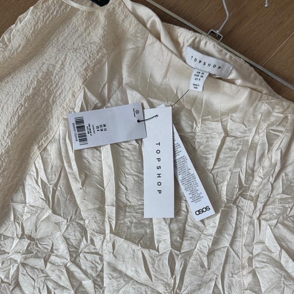 Topshop crinkle Lace Trim maxi Skirt - Picture 5 of 5